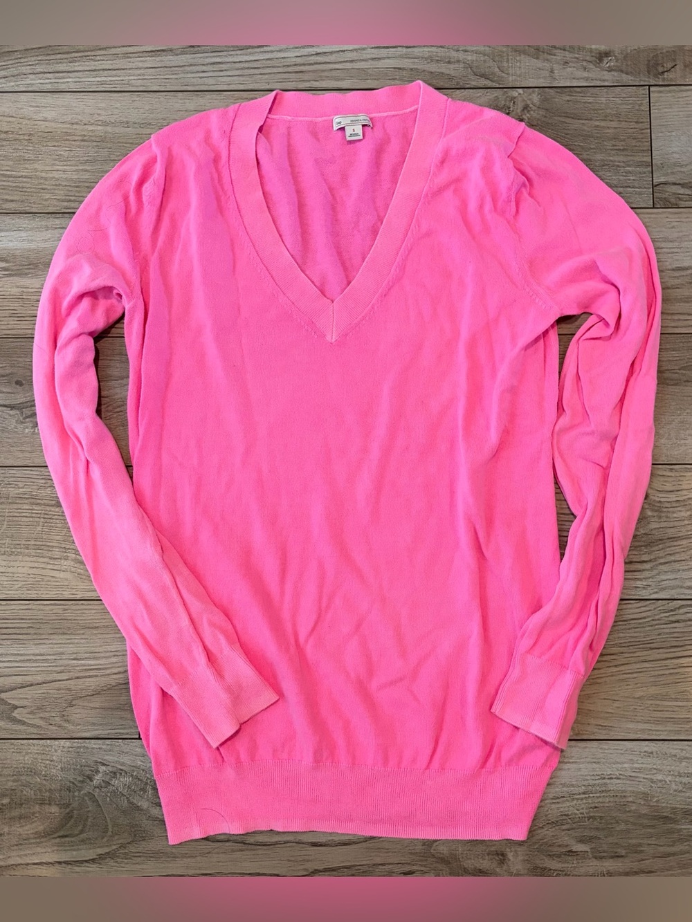 GAP Hot Pink V-Neck Sweater
